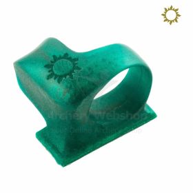 Fairweather Tab Spacer for Olympic recurve archers. Soft, flexible urethane construction offers comfort and precision fit. Includes M4 screw with Allen key head. Works for left and right hands in Black, Gold, or Teal colors. Compatible with Fairweather Fi