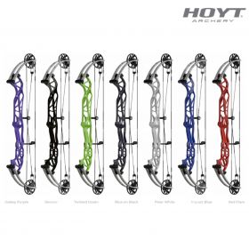 The Hoyt Concept X 37, displayed in Impact Blue with black limbs, offers exceptional stability, precise adjustability, and incredible speed for target archery. Featuring a long, stiff riser, torsionally stable TXL limbs, and the versatile SCTR cam system,