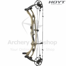 Image focusing on the HBX LD cam of the RX-10 Ultra LD. The cam’s smooth rotation, adjustable let-off, and long-draw geometry are shown clearly. Carbon riser material enhances stiffness and comfort for long-range target and 3D archery.